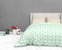 The White Moss Soft Cotton Ida Double Bedsheet With 2 Pillow Covers